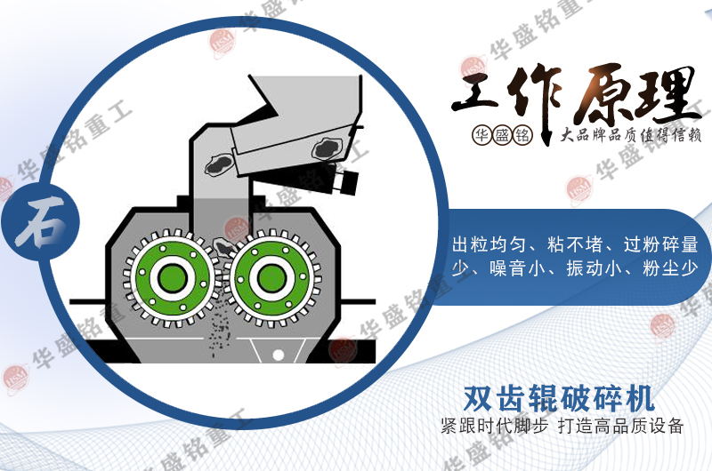 雙齒輥破(po)碎(sui)機工作(zuo)原理(li)